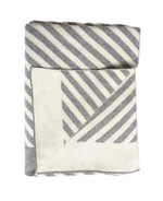Blanket "Stripes" I grey-white