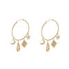 Wild at Heart "Astra Hoop Earrings" I gold