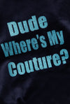 Tier-Hoodie "Dude Where's My Couture" I blue depths