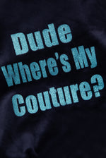 Tier-Hoodie "Dude Where's My Couture" I blue depths
