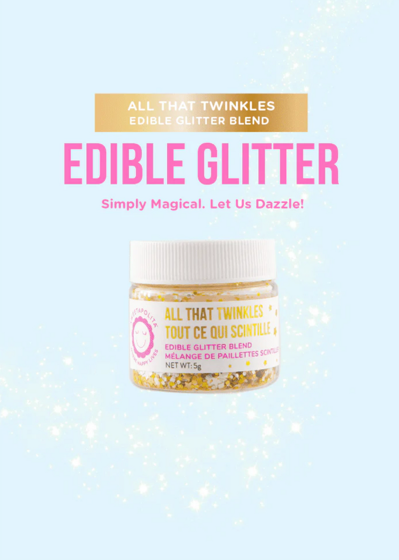 Zuckerdeko "All that Twinkles" I gold/silber