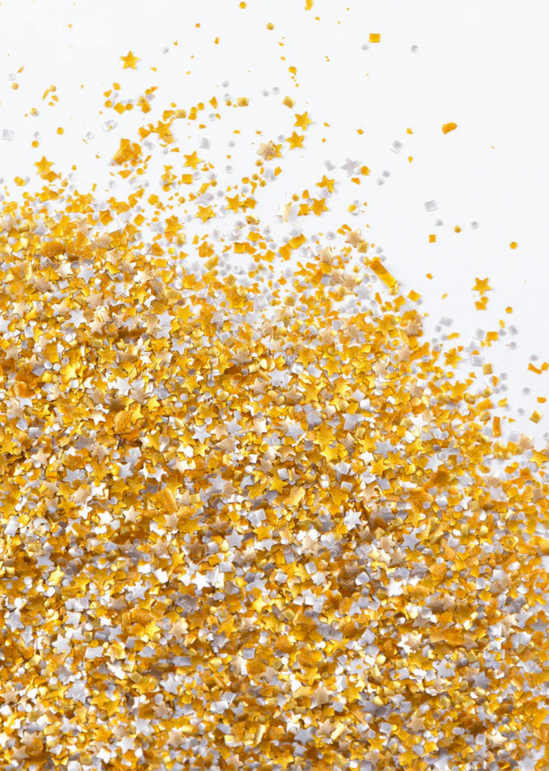 Zuckerdeko "All that Twinkles" I gold/silber