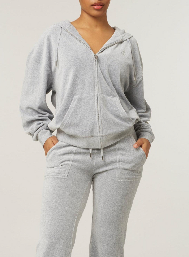 Hoodie "Halan" I silver marl