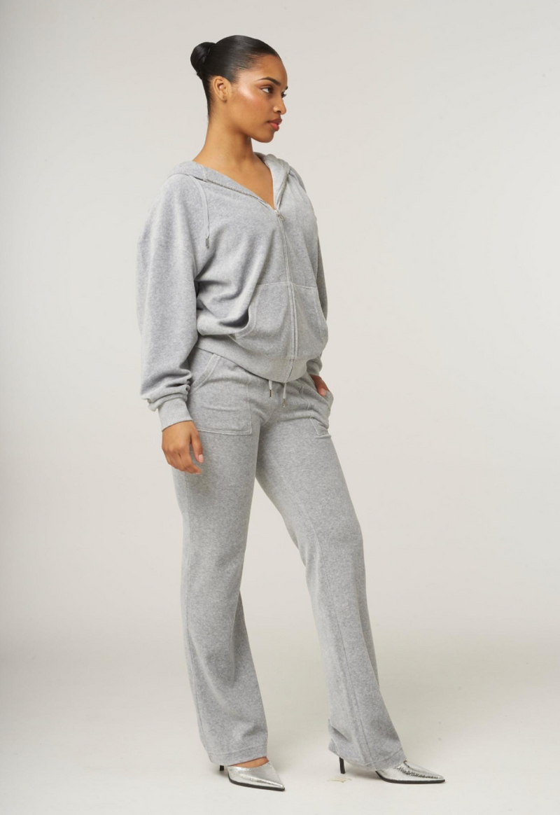 Hoodie "Halan" I silver marl