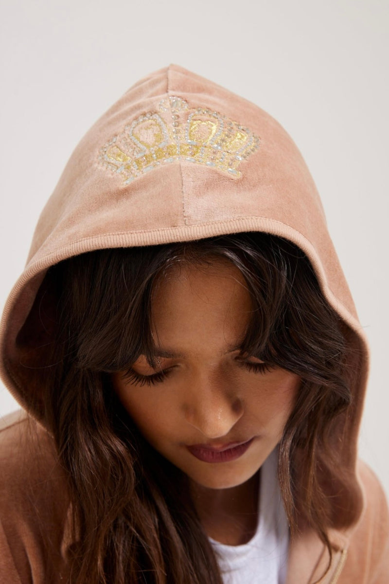 Hoodie "Robyn Crown" I cafe au lait