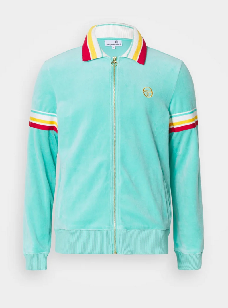 Track Jacket "Slice" I pool blue