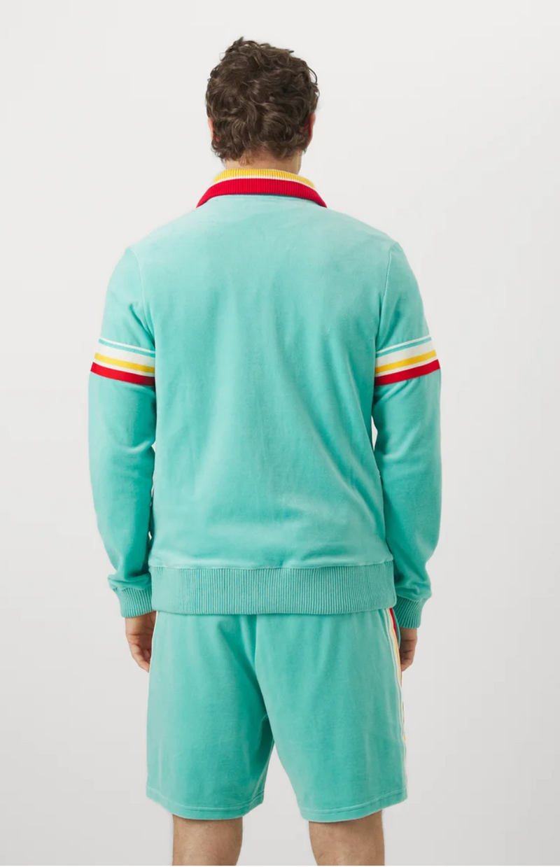 Track Jacket "Slice" I pool blue