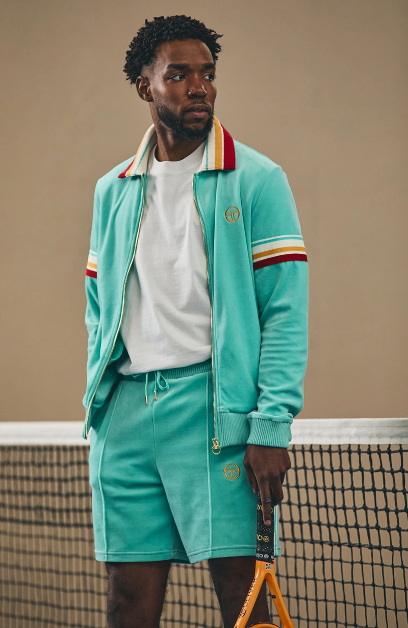 Track Jacket "Slice" I pool blue