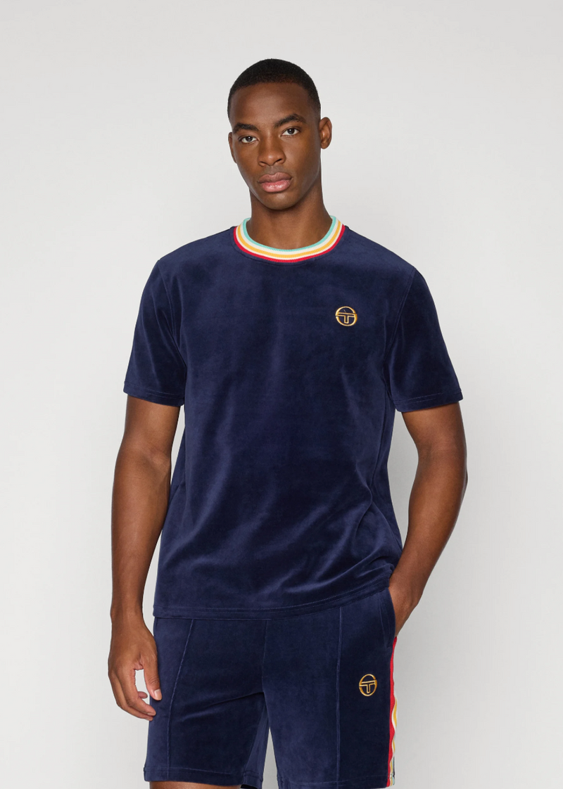 T-Shirt "Slice" I maritime blue