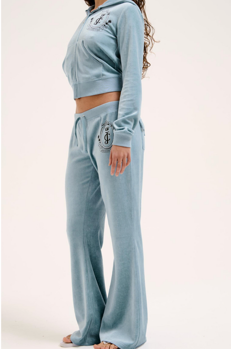 Pant "Palm Tree Crest" Caisa I dusk blue