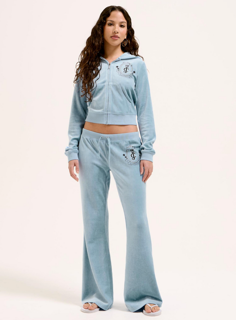 Pant "Palm Tree Crest" Caisa I dusk blue