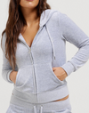 Hoodie "Robertson" I silver marl