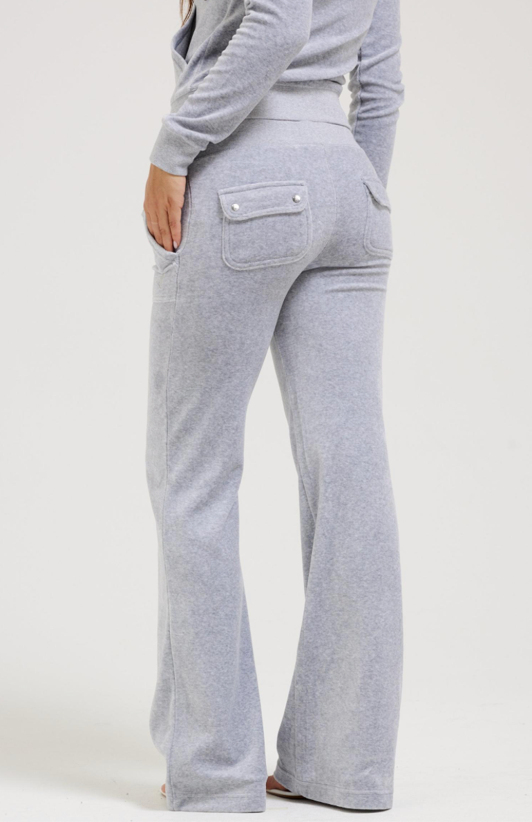 Pant "Layla" I silver marl