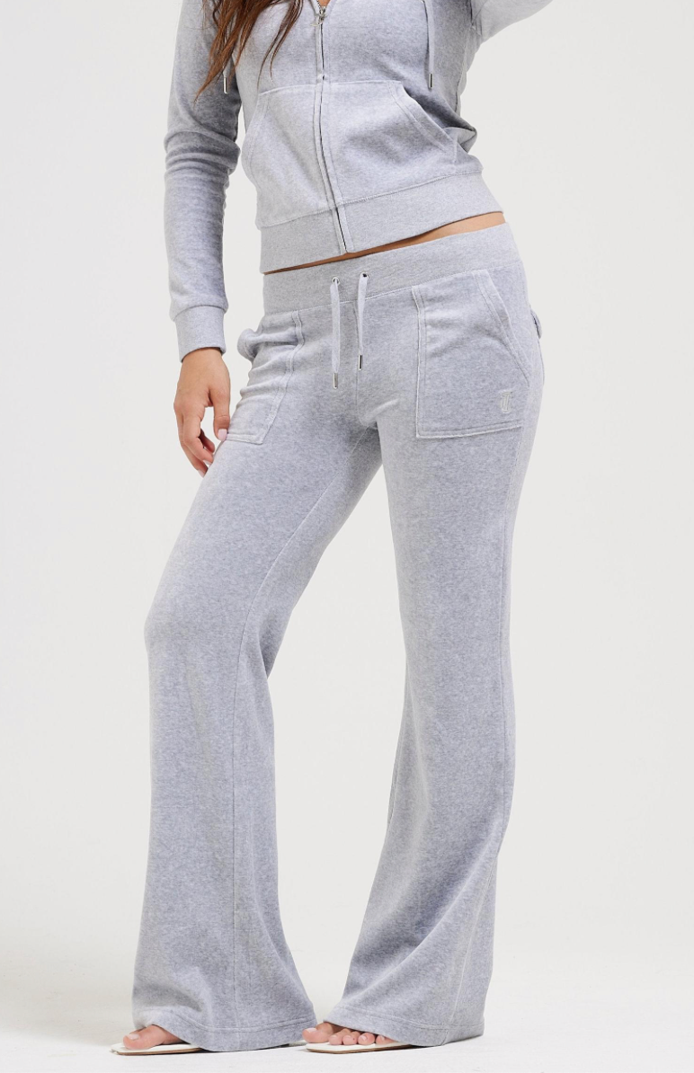 Pant "Layla" I silver marl
