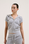 Hoodie "Chadwick" I silver marl