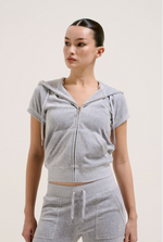 Hoodie "Chadwick" I silver marl