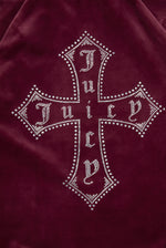 Hoodie "Morgan Cross" I tawny port