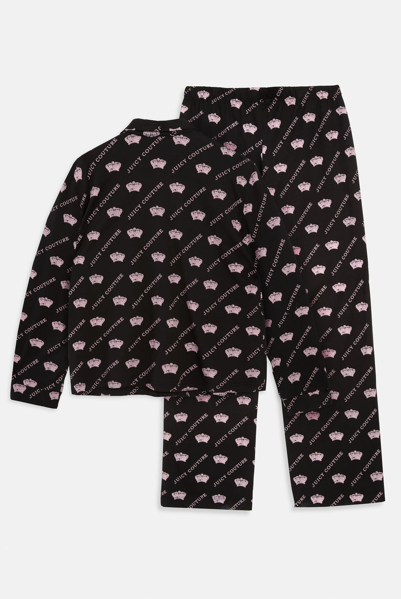 Pyjama "Estelle & Nolan" I black/pink