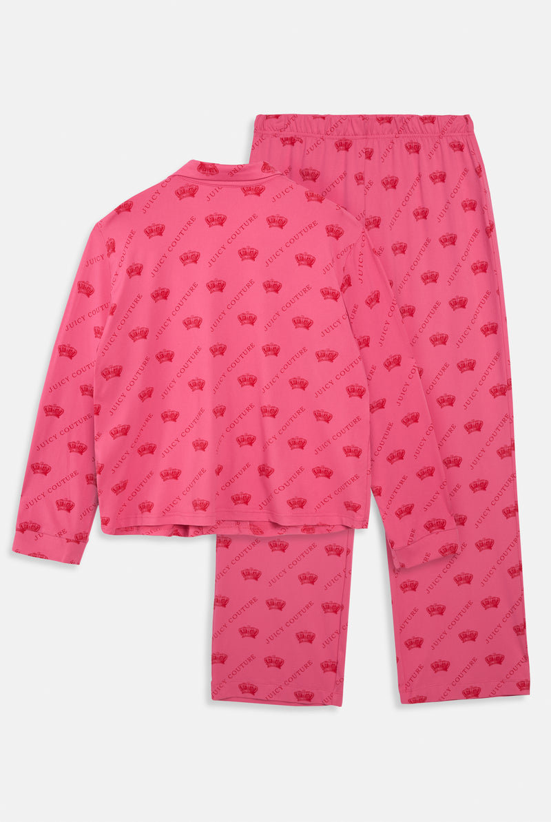 Pyjama "Estelle & Nolan" I pink/red (2er Set)