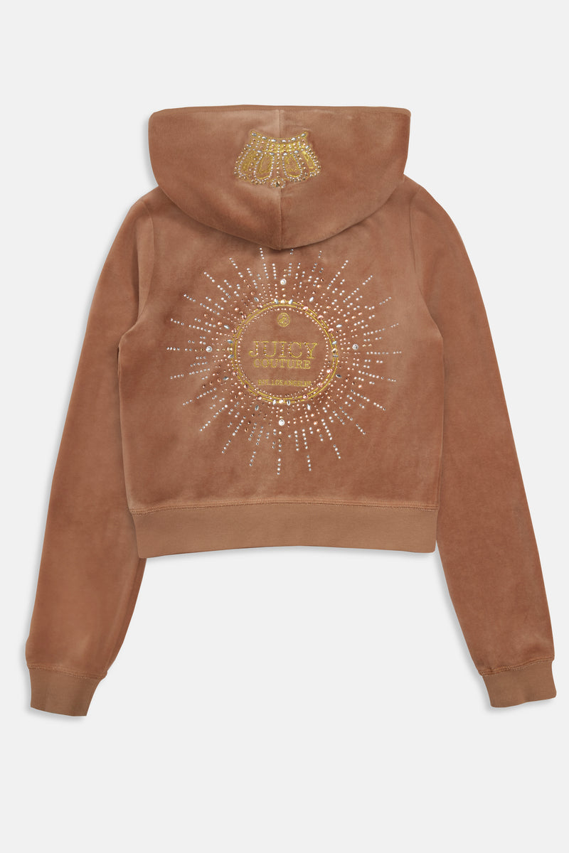 Hoodie "Robyn Crown" I cafe au lait