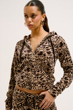 Hoodie "Hibiscus AOP" Madison I AOP