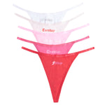 String "Mo-Fr" I white, cherry blossom, cotton candy, red sorbet, red (5er Packung)