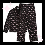 Pyjama "Estelle & Nolan" I black/pink