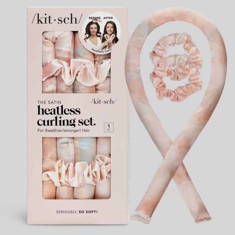 Heatless Curling Set "Sundown" I tie dye