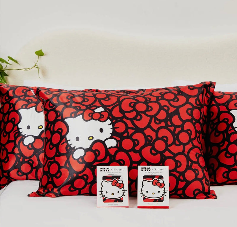 Kissenbezug "Satin" I Hello Kitty red