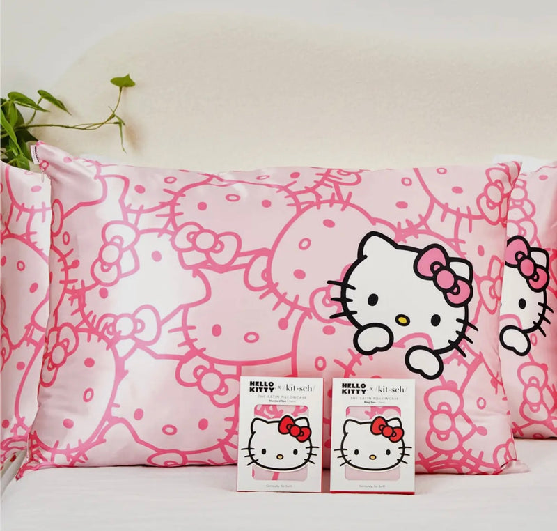 Kissenbezug "Satin" I Hello Kitty pink