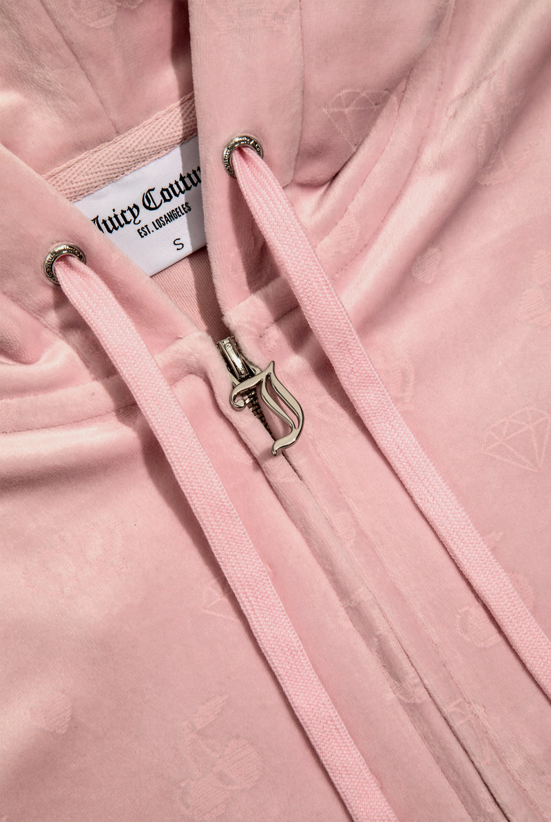 Hoodie "Madison Monogram" I almond blossom