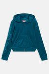 Hoodie "Robyn Crest" I deep lagoon