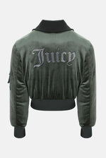 Jacke "Rydell" I thyme mit Strasssteinchen