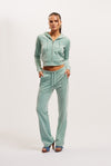 Pant "Tina" I blue surf mit Strasssteinchen