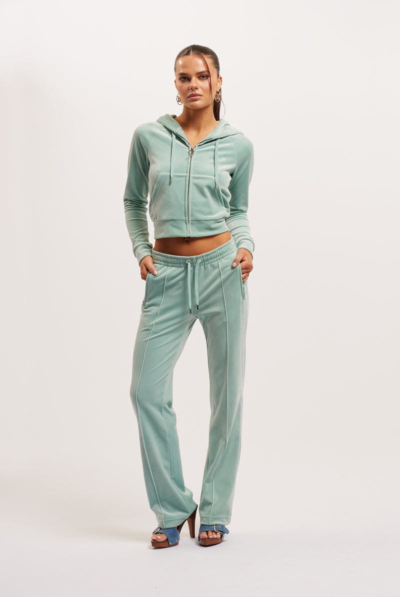 Pant "Tina" I blue surf mit Strasssteinchen