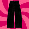 Pant "Audree Cargo" I black mit Strasssteinchen