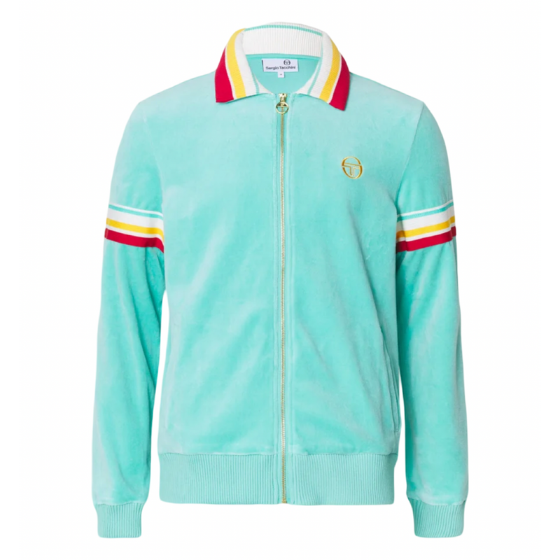 Track Jacket "Slice" I pool blue