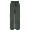 Pant "Audree Cargo" I thyme mit Strasssteinchen