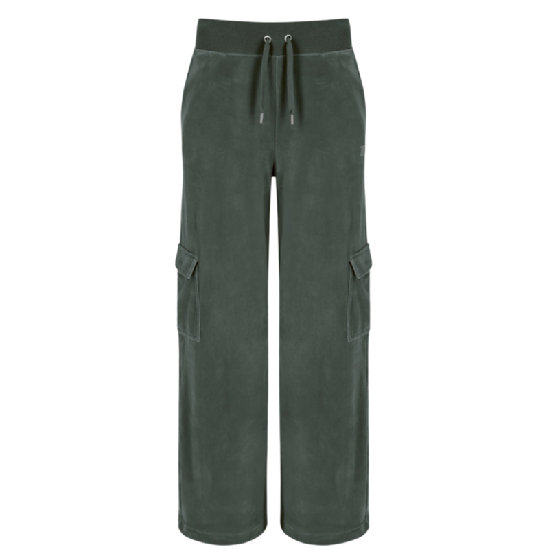 Pant "Audree Cargo" I thyme mit Strasssteinchen