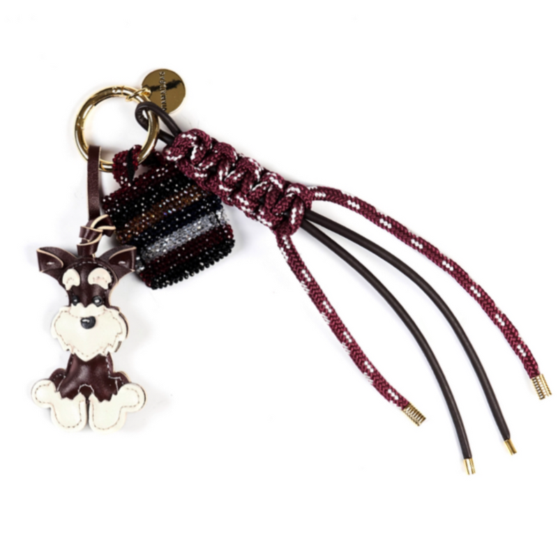Bag Charm "Dog" I brown