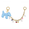 Bag Charm "Dog" I blue light