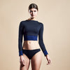 Swimwear "Surfshirt" I black-navy