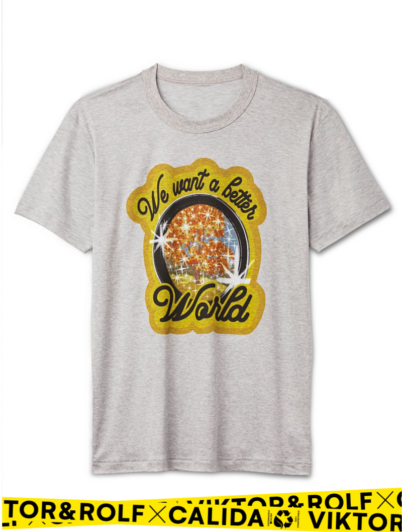 T-Shirt "We want a better World" I gravel