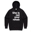 Hoodie "She is not your Rehab" I black