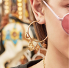 Wild at Heart "Astra Hoop Earrings" I gold