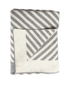 Blanket "Stripes" I grey-white