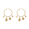 Wild at Heart "Astra Hoop Earrings" I gold