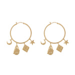 Wild at Heart "Astra Hoop Earrings" I gold