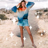 Bluse "Sunset Sky" I mandarin