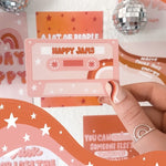 Sticker "Happy Jams Retro Tape" I pink